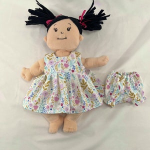 Doll Clothes Made to fit Baby Stella Doll, Wildflower Print Dress & Bloomers fit Stella Doll