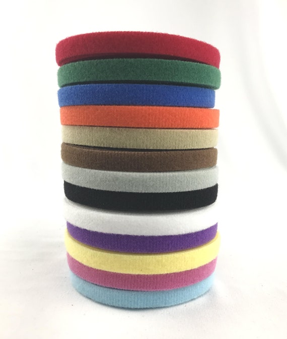 Ultra thin VELCRO® brand hook&loop tape double sided Widths: 3/8'', 1/2, &  5/8