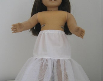 Doll Clothes-Made For American Girl Doll,  Gown Long length Petticoat Crinoline Fits AMERICAN GIRL DOLLS