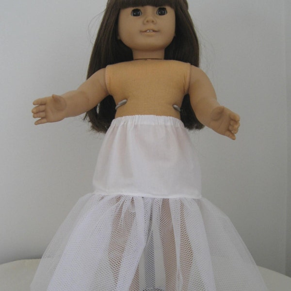 Doll Clothes-Made For American Girl Doll,  Gown Long length Petticoat Crinoline Fits AMERICAN GIRL DOLLS