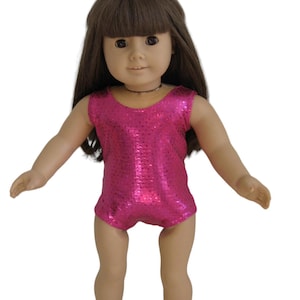 Doll Clothes-Made to fit 18" AMERICAN  DollsClothes Pink Sparkle Swimsuit Fits American Dolls
