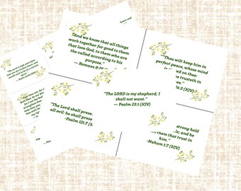 KJV Scripture Cards  – Beauty for Ashes Part One (Digital Download)