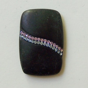 Magnetic Brooch Clip Clasp Pin Black Black Onyx Pink / Blue Swarovski Crystals Accessory Scarves Shawl