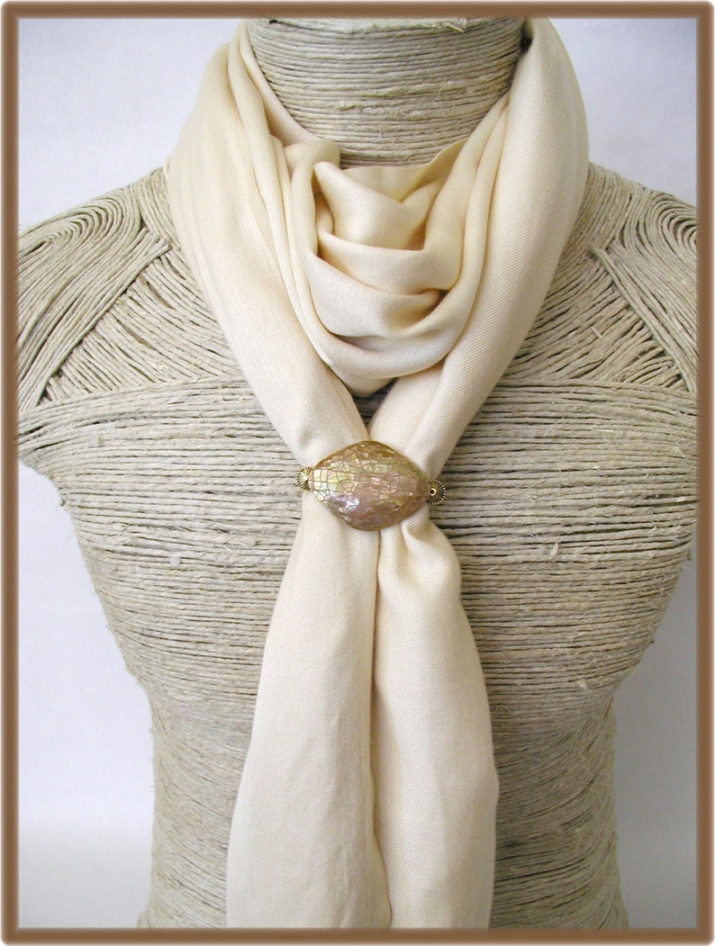 Scarf Jewelryscarf Claspclip Holder Clasp Silver Etsy