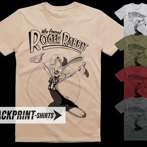 Who Framed Roger Rabbit V6 Movie Poster Classic Vintage T Shirt 18 ...