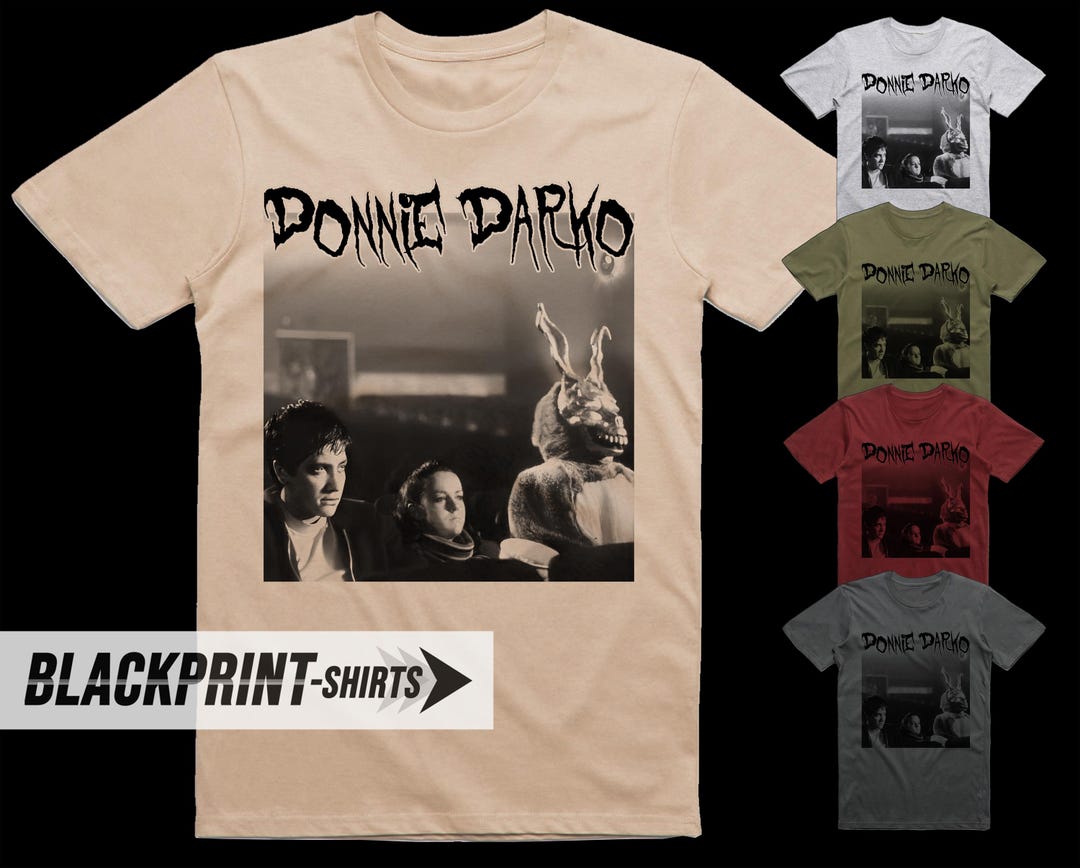 T-shirt Vintage Donnie Darko - Jake Gyllenhaal - Taille M - Noir Délavé - Années 2000