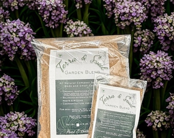 Terra & Soul Garden Blend - Adubo para Canteiros e Plantas Externas | Melhorador de Solo Orgânico