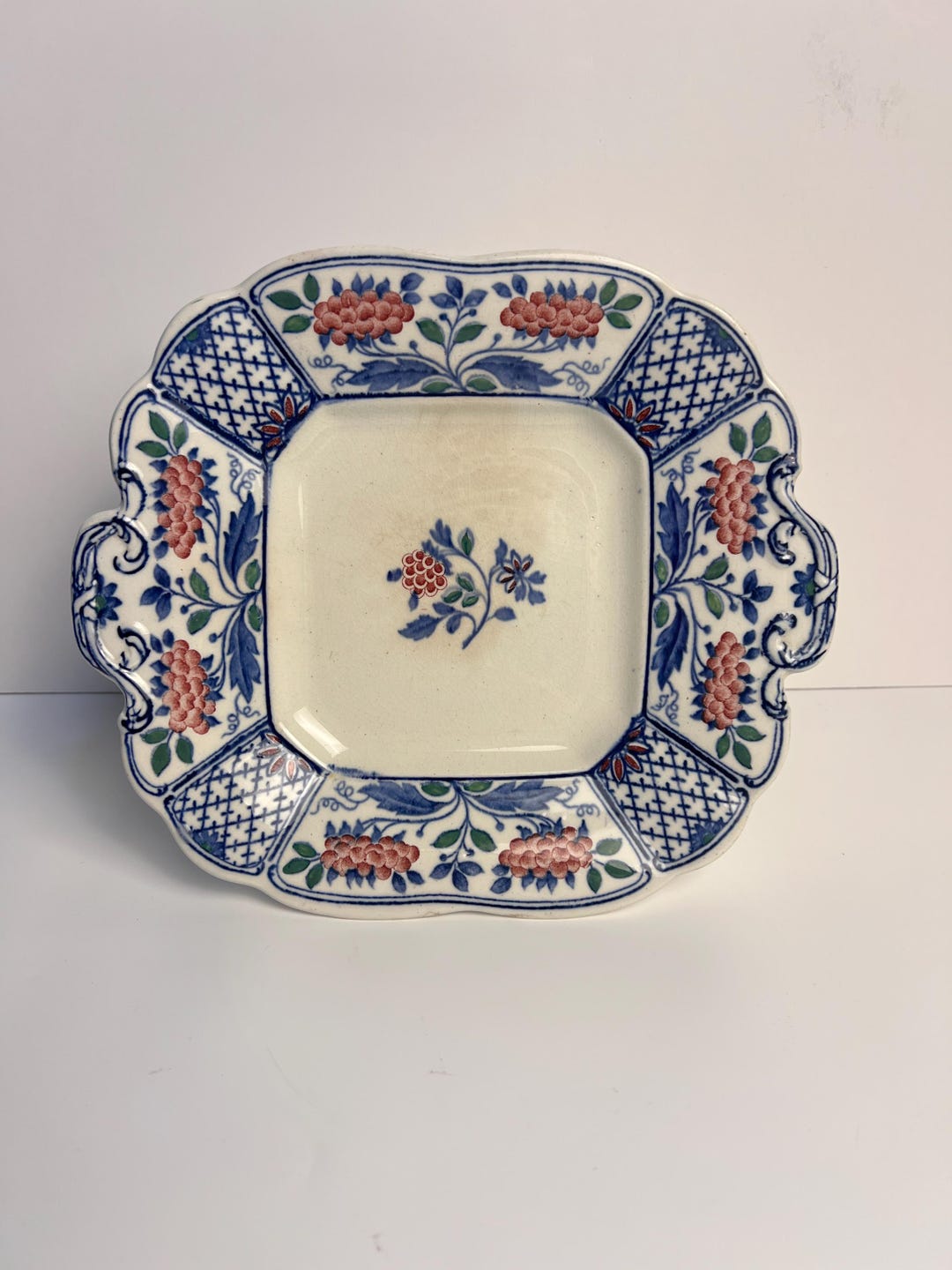 Vintage Wedgwood “caldwell” Pattern Square Plate – 1930s–unique Jewelry ...