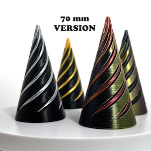 Impossible Cone-Spiral Fidget Toy-3D Printable Toy-Stress and Anxiety Relief Toy - 3D Printable STL File (70 mm height)