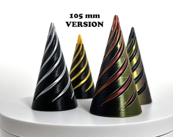 Impossible Cone-Spiral Fidget Toy-3D Printable Toy-Stress and Anxiety Relief Toy - 3D Printable STL File (105 mm height)