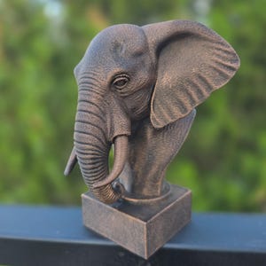 Hand-painted bust - Elephant | Item no.: B-MP-EL-TB
