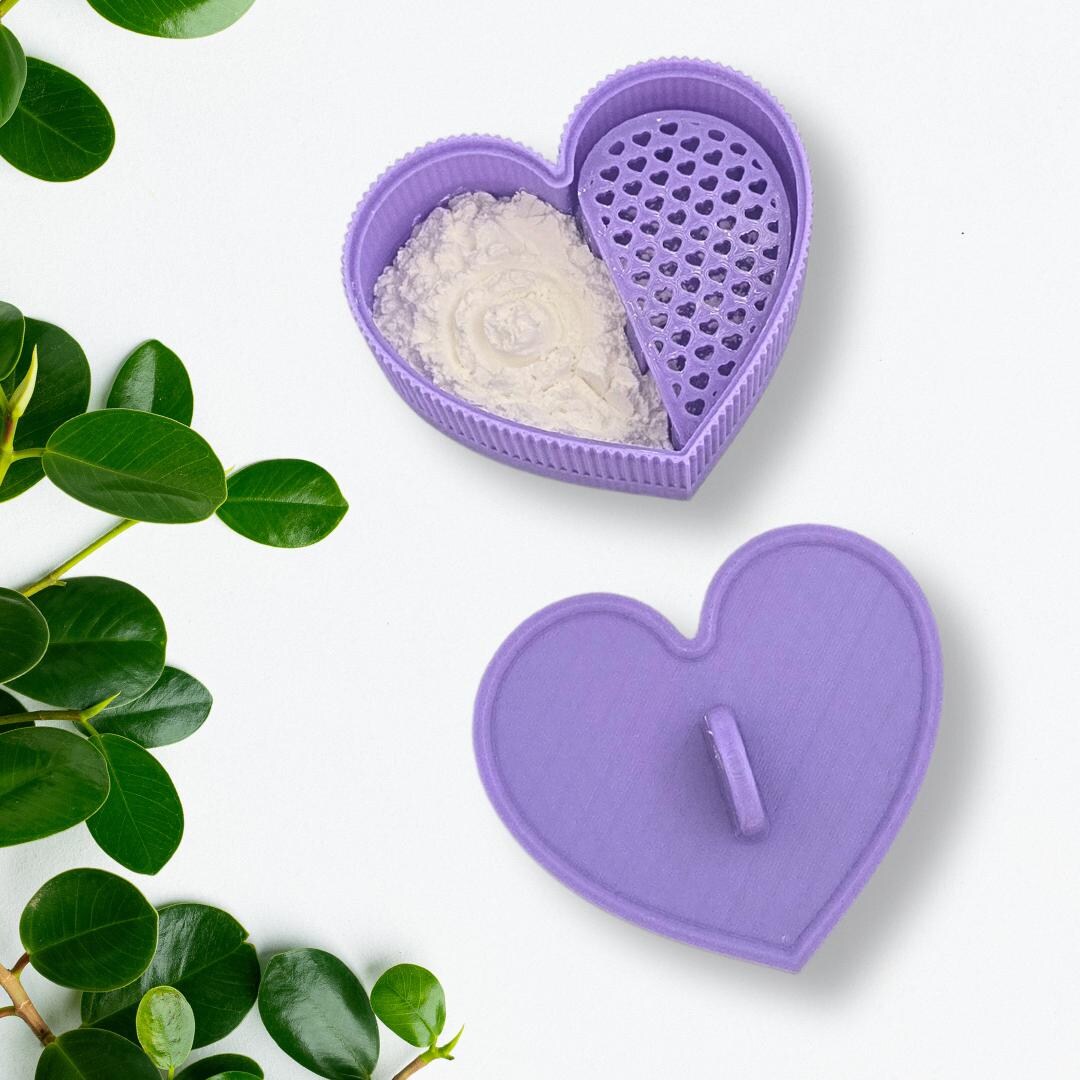 Love Heart Cornstarch Container - Etsy