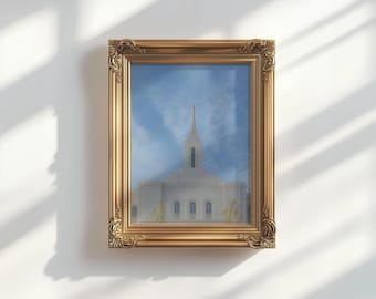 Impresión del Templo de Bountiful Utah Arte del Templo de Bountiful