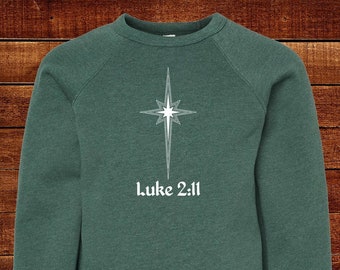 Christmas Star Luke Sweatshirt Fleece Warm Men Women Kid Child Teen Adult Toddler Boy Girl Dad Mom Fleece Blue Long Sleeve Gift Friendly