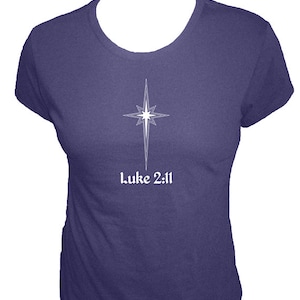 Christian Bible Verse Costume Christmas Nativity Luke 2:11 T-Shirt Christian Bible Verse Costume Christmas Nativity Luke 2:11 T-Shirt