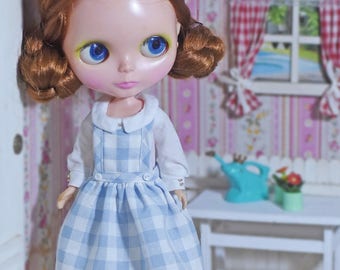 Patterns and English Instructions of Dress and overall skirt for Blythe, Momoko, Licca Gen 4