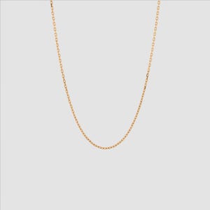 Stylish 14k Solid Gold Cable Chain Necklace | Classic Design for Everyday Elegance
