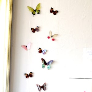 15 3D Rainbow Butterfly wall Art made with plastic image 1