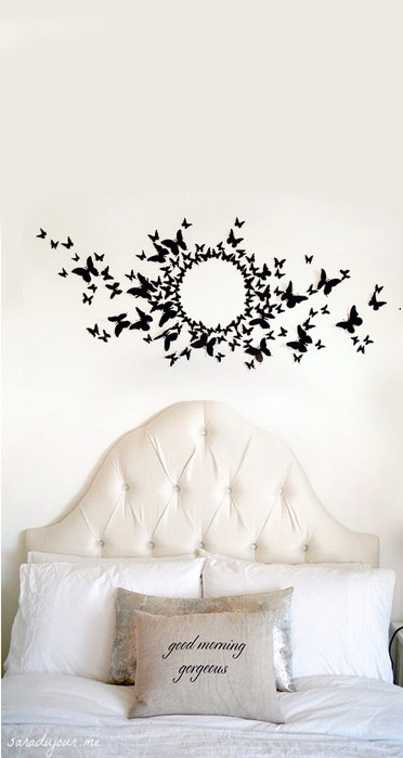 90 3D Butterfly Wall Art Circle Burst Etsy