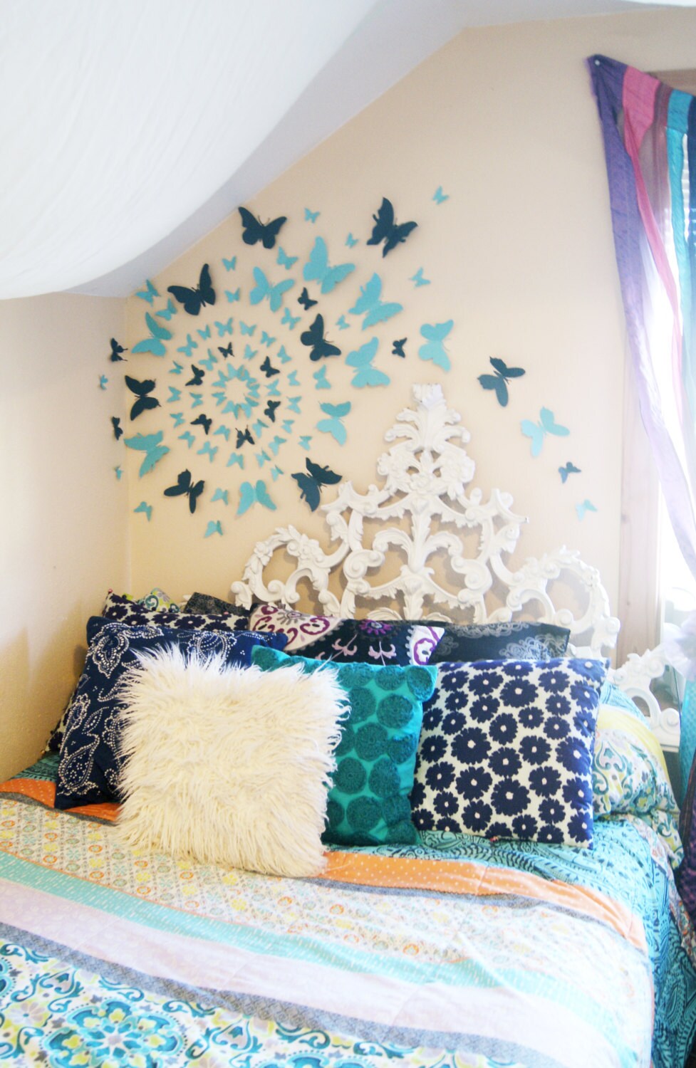 80 3D Butterfly Wall Art Circle Burst Etsy