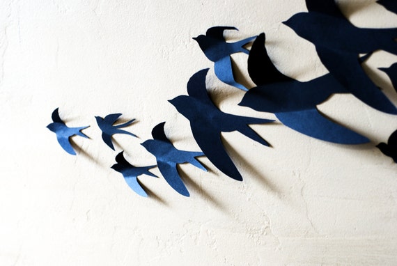 20 3D Bird Wall Art