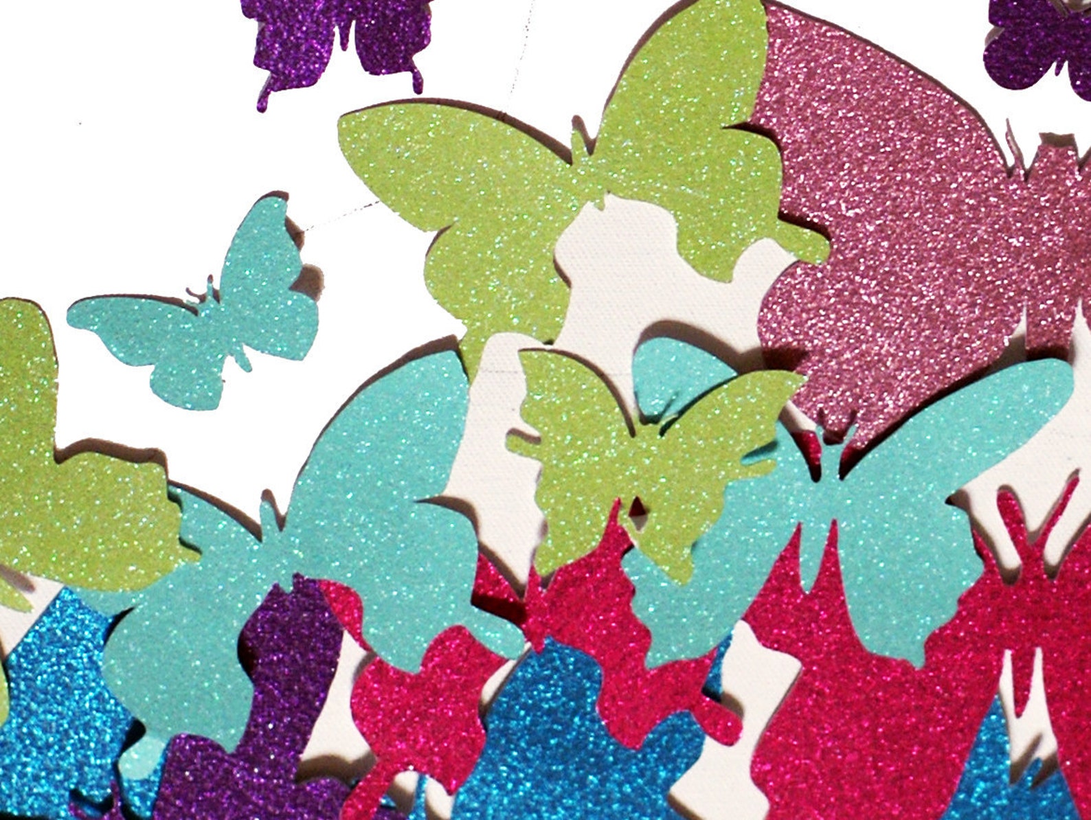 45 GLITTER 3D Butterfly Wall Art Circle Burst Etsy UK