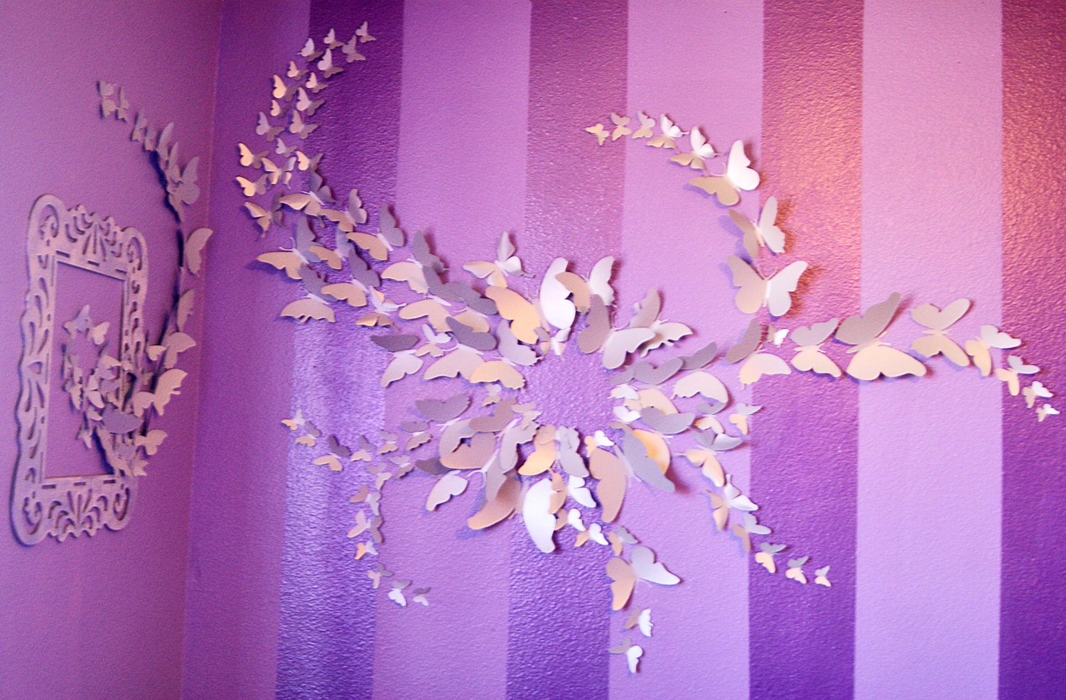 100 3D Butterfly Wall Art Circle Burst Etsy