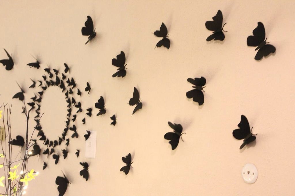 80 3D Butterfly Wall Art Circle Burst Etsy