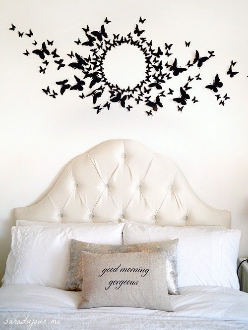 90 3D Butterfly Wall Art Circle Burst Etsy