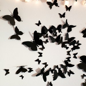 50 farfalla 3D parete arte cerchio crepato