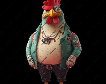 Bad cock, dtf, png, halftone