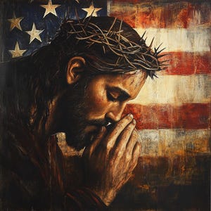 Jesus älskar dtf PNG halvton, USA, 300 dpi
