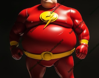 The Flash png, halftoon, 300 dpi, klaar voor een zwart shirt met transparante achtergrond