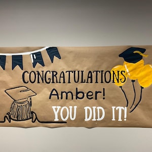 Graduation Hand Painted Banner
