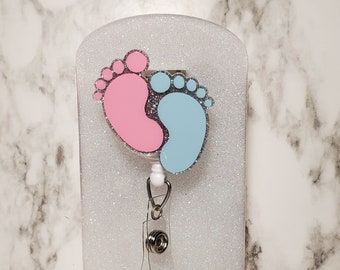 Baby Feet Badge Reel