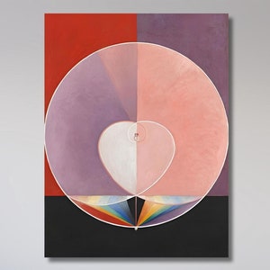Hilma af Klint Poster, Hilma af Klint Exhibition Print, Hilma af Klint Altarpiece Giclee Reproduction Canvas Wall Decor Art, Ready to Hang