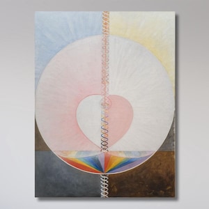 Hilma af Klint Poster, Hilma af Klint Exhibition Canvas Wall Art, Hilma af Klint Altarpiece Giclee Reproduction Print Art, Ready to Hang