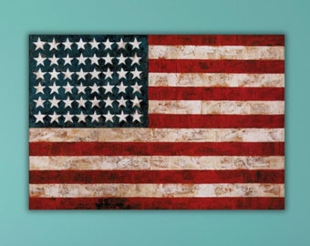 ジャスパー・ジョーンズにインスパイアされたヴィンテージのアメリカ