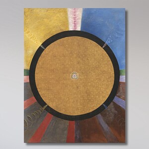 Hilma af Klint Exhibition Canvas Wall Art, Hilma af Klint Poster, Hilma af Klint Altarpiece Giclee Reproduction Wall Decor Art Ready to Hang