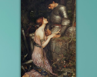 Lamia and The Soldier Canvas Art, John William Waterhouse, Vintage Style