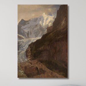 Albert Bierstadt Finsterhorn Canvas Home Wall Decor Art,Albert Bierstadt Poster,Albert Bierstadt Print Art, Albert Bierstadt Wall Art