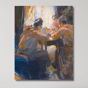 Akseli Gallen-Kallela kaartspelers 1889 canvas muurkunst Gallen Akseli Gallen poster cadeau Home muur decor kunst Gallen afdrukken Gallen schilderij