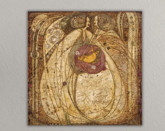 Margaret Macdonald Mackintosh Canvas Wall Art, Mackintosh Poster, Margaret Macdonald Prints, Mackintosh Gift Arts Ready To Hang