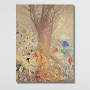 Odilon Redon - The Buddha 1904 Canvas Wall Art Print,The Buddha Artwork,Buddhism Zen Tao Buddhist,Odilon Redon Reproduction Wall Decor