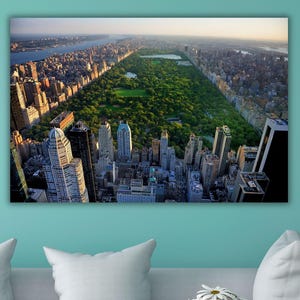 New York City Central Park Canvas Wall Art, Central Park Poster, New York City Wall Art Decor,New York Skyline Canvas Wall Art Print