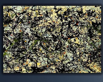 Jackson Pollock Canvas Print, Abstract Expressionism, Extra Large Wall Art