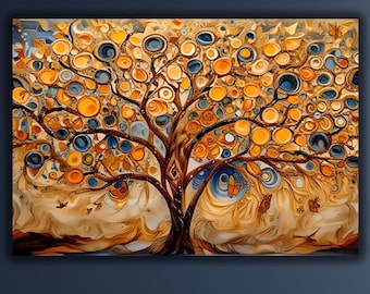 Gustav Klimt Tree of Life Canvas Wall Art Print