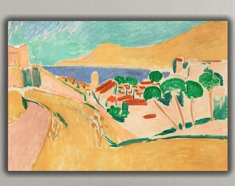 Stampa su tela di Henri Matisse, opera d'arte costiera, decorazione murale moderna