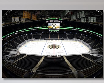 TD Garden Stadium Canvas Art, Boston Hockey Poster, Home & Office Decor