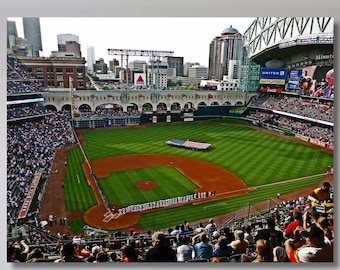 Minute Maid Park Canvas Art, Texas Stadium Poster, Home & Office Decor